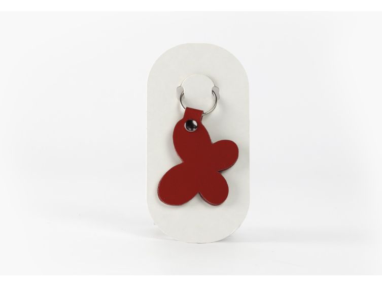 Porte-clé en cuir Papillon - 03-028-01