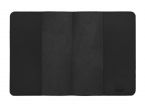 Protège cahier 17x22 en cuir noir