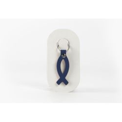 Porte-clé en cuir Poisson Ichtus - 03-039-01