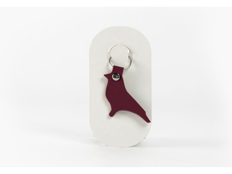 Porte-clé en cuir Oiseau - 03-040-01