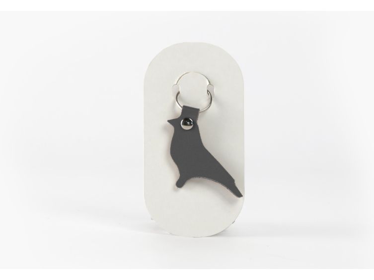 Porte-clé en cuir Oiseau - 03-040-01