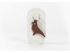 Porte-clé en cuir Oiseau - 03-040-01