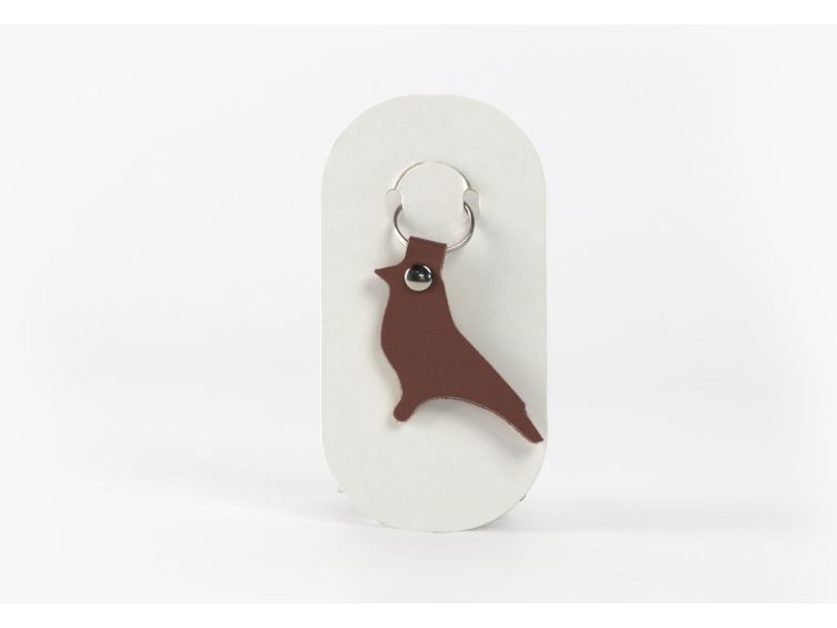 Porte-clé en cuir Oiseau - 03-040-01