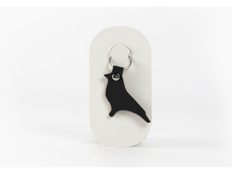 Porte-clé en cuir Oiseau - 03-040-01