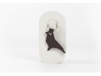 Porte-clé en cuir Oiseau - 03-040-01