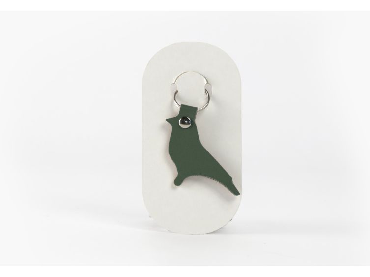 Porte-clé en cuir Oiseau - 03-040-01