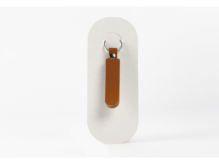 Porte-clé en cuir Lanière Arrondie - 03-044-01