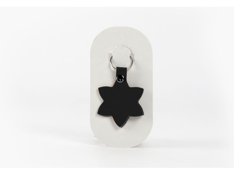 Porte-clé en cuir Fleur - 03-054-01