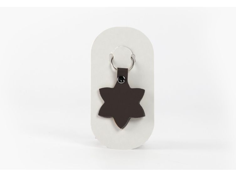 Porte-clé en cuir Fleur - 03-054-01