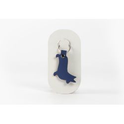 Porte-clé en cuir Chien Corgi - 03-057-01