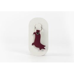 Porte-clé en cuir Chien Corgi - 03-057-01
