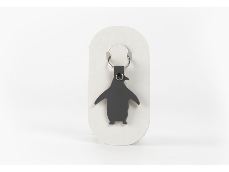 Porte-clé en cuir Pingouin - 03-058-01
