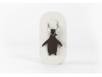 Porte-clé en cuir Pingouin - 03-058-01