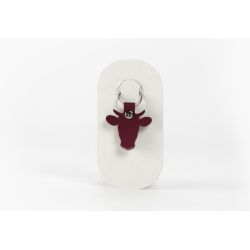 Porte-clé en cuir Tête de Vache - 03-068-01