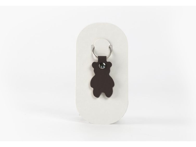 Porte-clé en cuir Ourson - 03-069-01