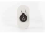 Porte-clé en cuir Rond - Alphabet -