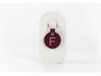 Porte-clé en cuir Rond - Alphabet -