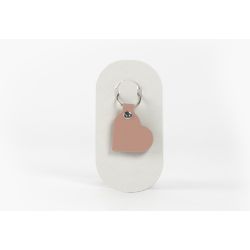Porte-clé en cuir Coeur 1 - 03-017-01