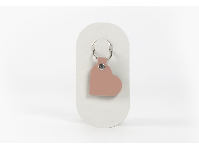 Porte-clé en cuir Coeur 1 - 03-017-01
