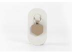 Porte-clé en cuir Hexagone - 03-034-01
