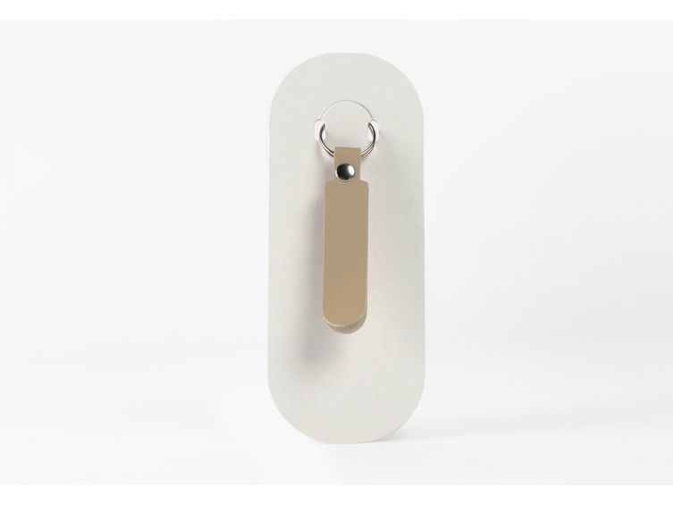 Porte-clé en cuir Lanière Arrondie - 03-044-01