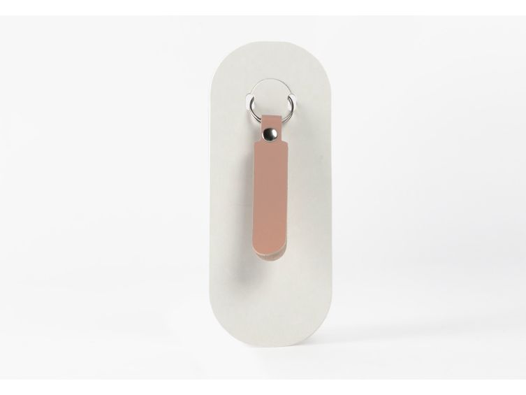 Porte-clé en cuir Lanière Arrondie - 03-044-01