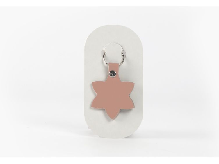 Porte-clé en cuir Fleur - 03-054-01