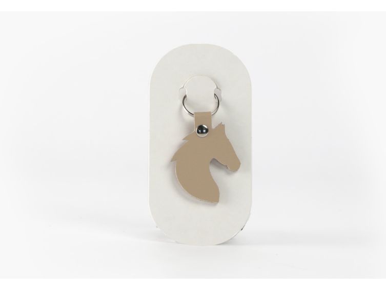 Porte-clé en cuir Tête de Cheval - 03-061-01