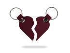 Ensemble porte-clé en cuir Coeur Brisé - 03-045 + 046-01