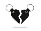 Ensemble porte-clé en cuir Coeur Brisé - 03-045 + 046-01