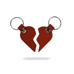 Ensemble porte-clé en cuir Coeur Brisé - 03-045 + 046-01