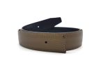Ceinture cuir réversible 38mm compatible boucle H, noir lisse et havane grainé - 5003