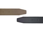 Ceinture cuir réversible 38mm compatible boucle H, noir lisse et havane grainé - 5003