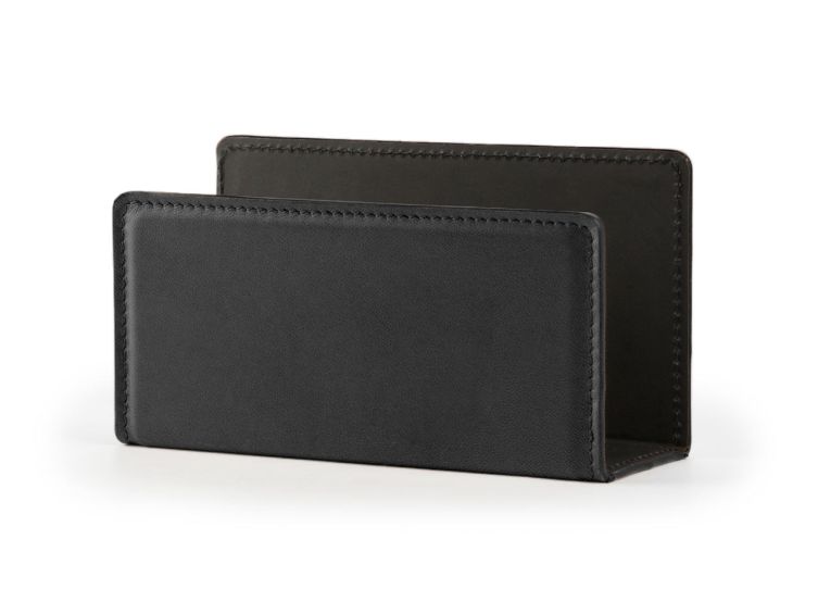 Porte lettres en cuir luxe noir - PL900