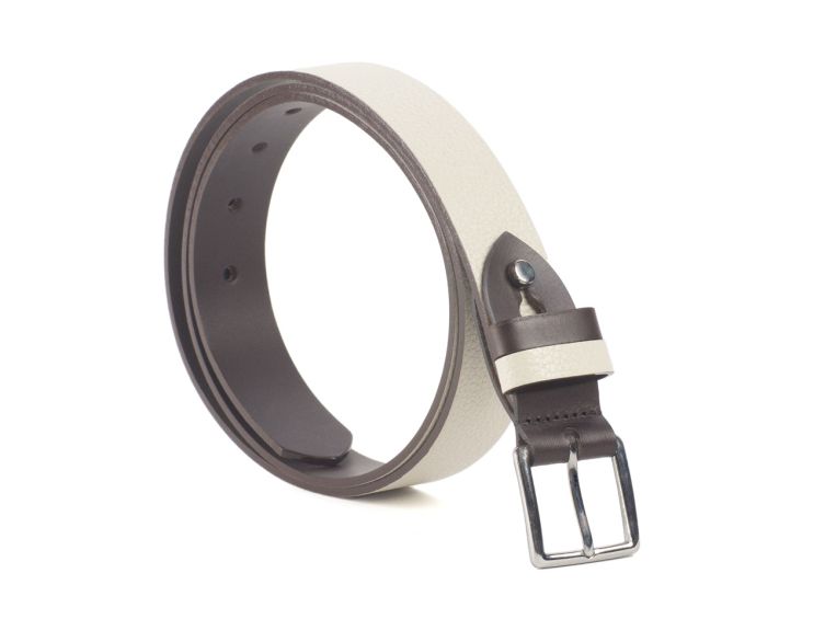 Ceinture cuir reverso marron foncé / tango - 11100