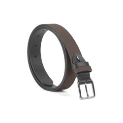 Ceinture cuir reverso noir / marron - 11100