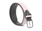 Ceinture cuir reverso noir / rose - 11101