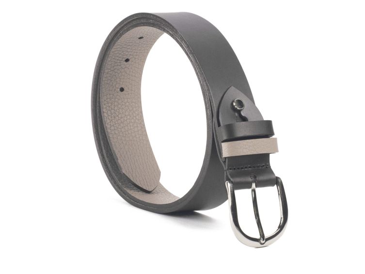 Ceinture cuir reverso noir / tango - 11108