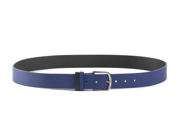 Ceinture cuir reverso noir / lapiz - 11101