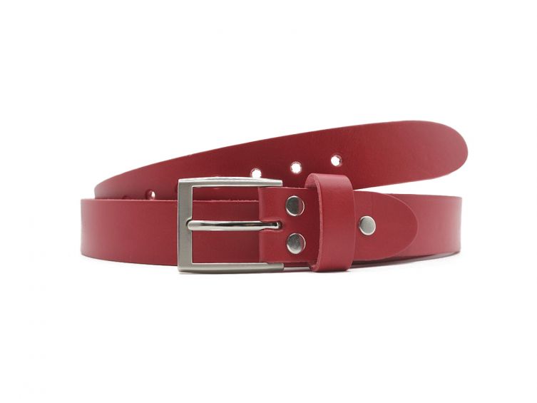 Ceinture la guêpe en cuir rouge 1051