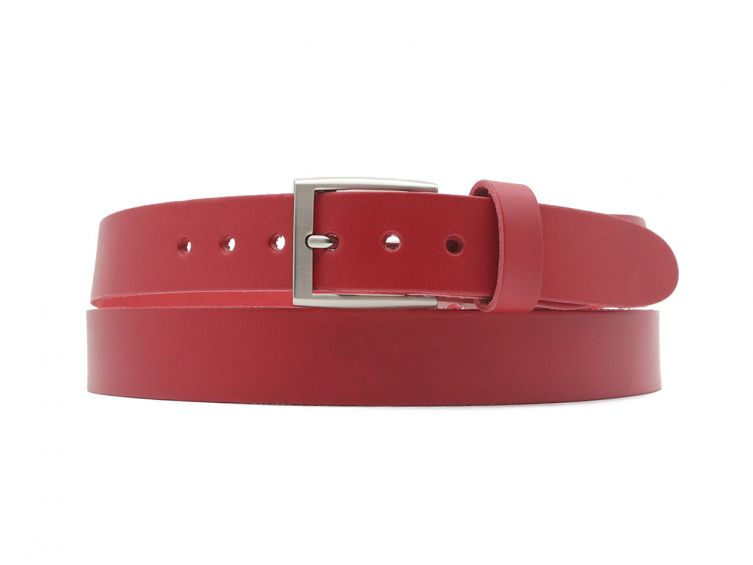 Ceinture la guêpe en cuir rouge 1051