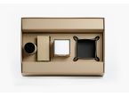 Coffret classique 38cm en cuir beige - COF-500-38