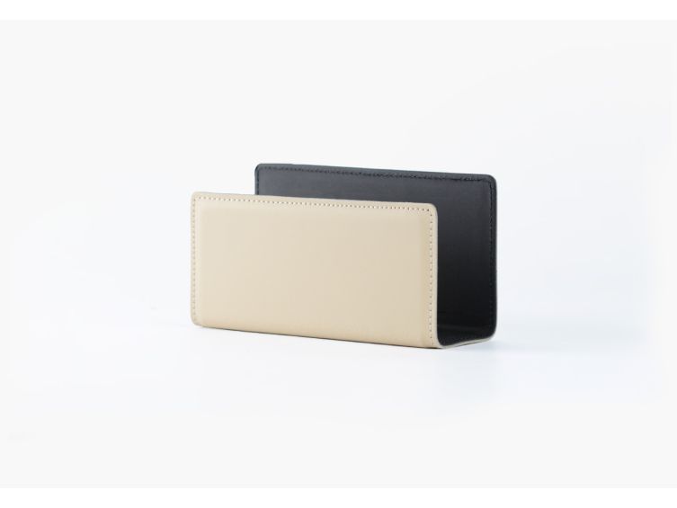 Coffret classique 38cm en cuir beige - COF-500-38