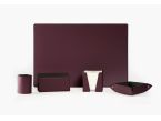 Coffret classique 38cm en cuir bordeaux - COF-500-38