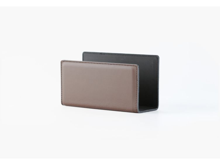 Coffret classique 38cm en cuir marron - COF-500-38