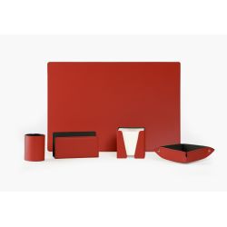 Coffret classique 38cm en cuir rouge - COF-500-38