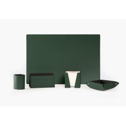 Coffret classique 38cm en cuir vert - COF-500-38