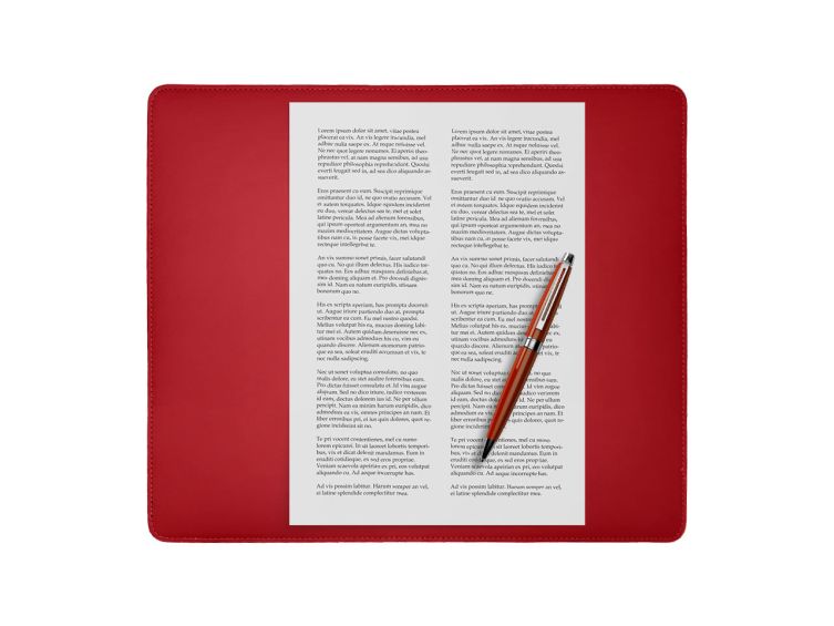 Coffret classique 38cm en cuir rouge - COF-500-38