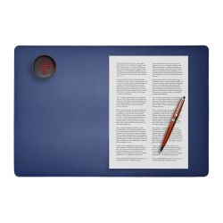 Coffret de bureau en cuir bleu SM 5034 + PC+VP+CB+PL + coffret