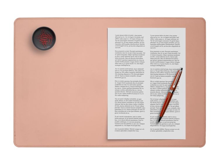 Coffret classique 50cm en cuir rose - COF-500-50